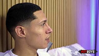 Young stud fucks prep friend hard!