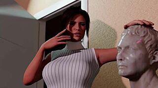 Lara Croft's lust path with monster cock and big tits