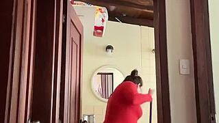 Neighbor In Bathroom