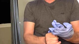 flexible guy uses plug for hardcore masturbation