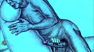 Vintage Erotic Illustration with Stunning Antique Anime Hentai Art Style