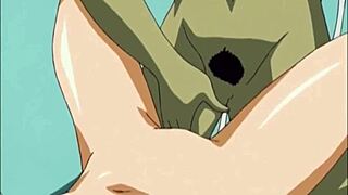 big titty anime babe gets her pussy licked in steamy action.