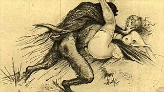 Vintage erotic illustration
