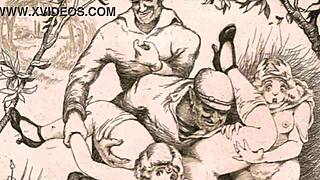 Vintage erotic illustration