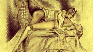 Vintage erotic illustration