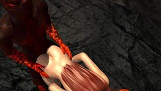 man, i'm obsessed with this 3d babe taking reptile cocks everywhere!