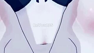 New Employee Enters 3D Hentai Game with BIG TITS Action