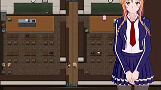 Sister Giving Blowjob Under Counter at Work in Hentai