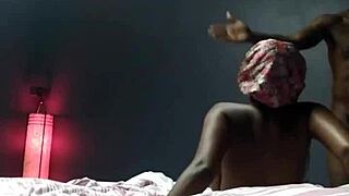 Butt naked milf contrasts big nice tits in ghetto hood