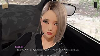 What happens when clothes get ripped in a 3D cartoon game with huge tits?