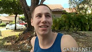 Fellows engage in gay sex