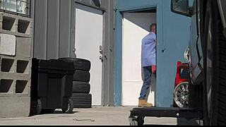 Massive BBC surprises through gloryhole with Devin Trez