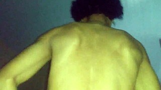 Descriptive scene of gay anal sex with a 20 cm endowed partner.