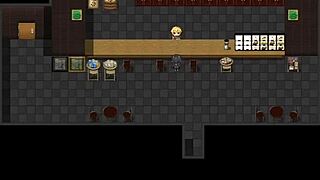 Sister Giving Blowjob Under Counter at Work in Hentai