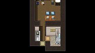 Sister Giving Blowjob Under Counter at Work in Hentai