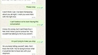 Old and young gay's taboo WhatsApp accident with stepmom