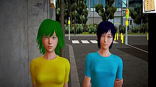 3d Cartoon Redhead With Big Ass And Tits In Homemade Game Scene