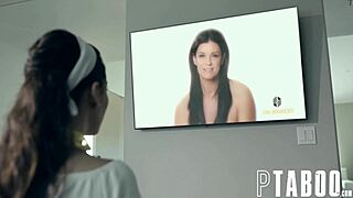 Aria Lee Swallows Cum After Deepthroat in Dark Model Citizen Scene