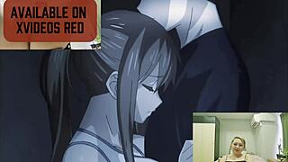 React and try to cum with me in anime 52