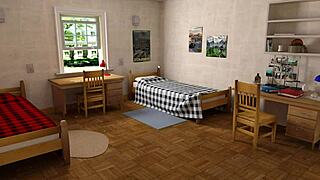 huge burglar steals pleasure from teen 18+ at university