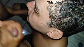 Leite na boca gay scene