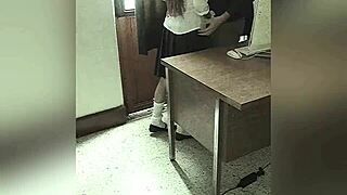 real latina student nailed by teacher in office scandal