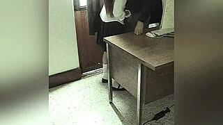 real latina student nailed by teacher in office scandal