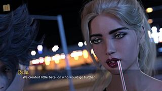 damn, summers gone 52 with hot blonde big tits in wild anime action!