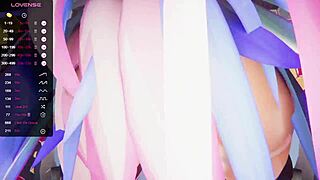 Hentai VTuber Cosmic Faith Flexes Ass for Pussy Finish