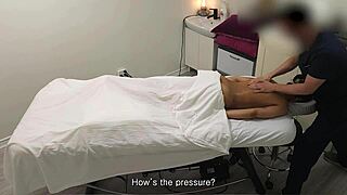 Skinny Canadian teen gets a hot massage from an amateur