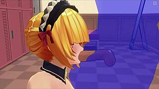 dude, you gotta see this wild sucking action in hentai com2d3 cartoon!