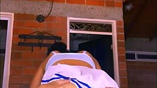 shy latina student tight for slow entry