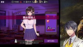 Playing a life and death game with an ejaculation mechanic in an animehentai game