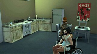 Tattooed girl blows invalid in hentai