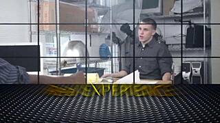 Red-haired gay guy gets rough and deep penetration during the audition for a job