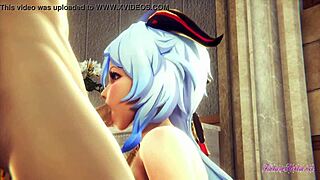 hey, check ganyu getting wild in church hentai action!