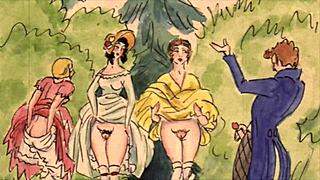 Curious about vintage erotic sketches from long ago?