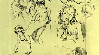 i love these vintage erotic drawings from anime hentai