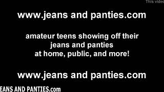 wow, these skin-tight jeans hug my hot wife’s curves perfectly. neighbors can’t look away!