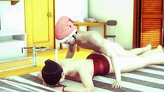 3D animated couple enjoys hot sex with a big dick