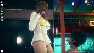 Honey Select 2: Misaki Bent Over in Doggystyle Hentai