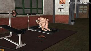 Fitness trainer fucks girl on treadmill