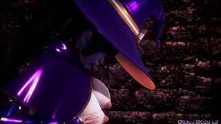 Genshin Impact Hentai 3D with Mona Boobjob and Fucked Hard