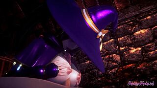 Genshin Impact Hentai 3D with Mona Boobjob and Fucked Hard