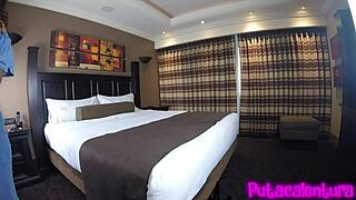 she rides hard until bursting in wild solo action