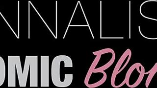 I saw this blonde slutty girl get slammed by her stepbrother.