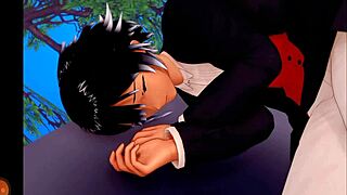 in this hentai, a champion battles magic monsters in a harem realm