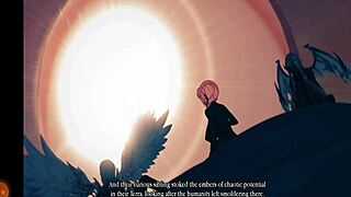 in this hentai, a champion battles magic monsters in a harem realm