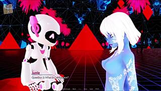 Intense harem hotel action with big tits girls in 3d