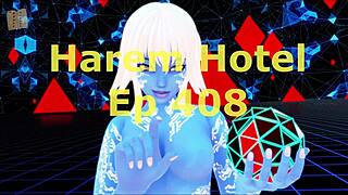 Intense harem hotel action with big tits girls in 3d